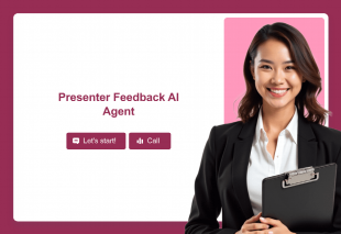 Presenter Feedback AI Agent Template Thumbnail