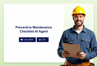 Preventive Maintenance Checklist AI Agent Template Thumbnail