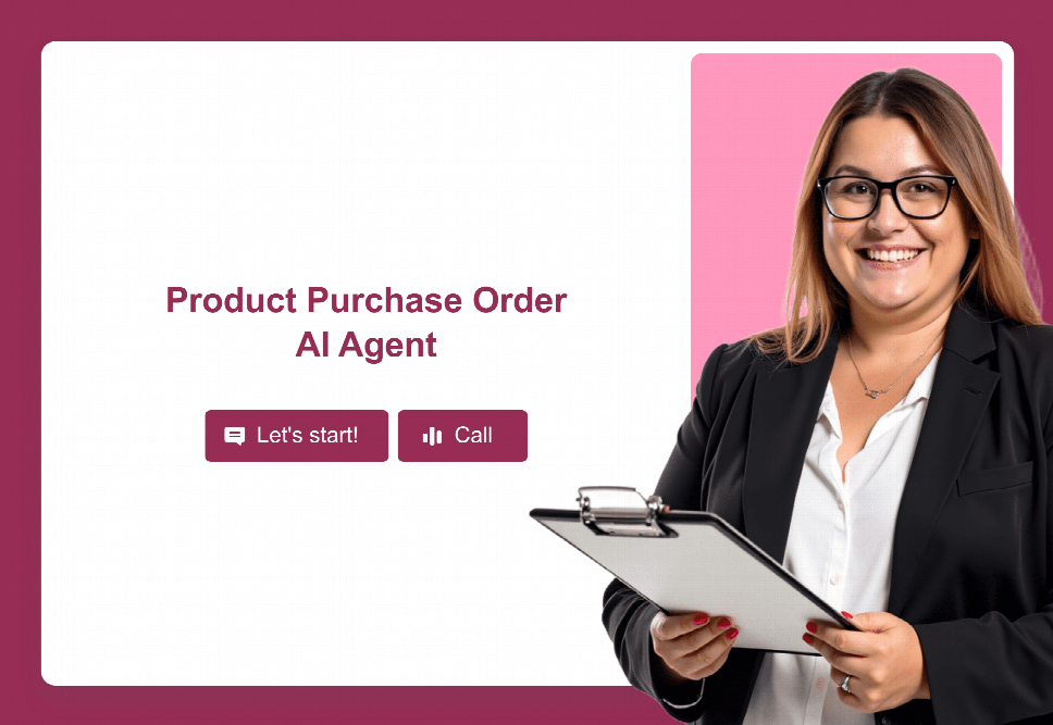 Product Purchase Order AI Agent Template | Jotform