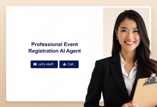 Professional Event Registration AI Agent Template Thumbnail