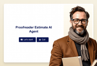 Proofreader Estimate AI Agent Template Thumbnail