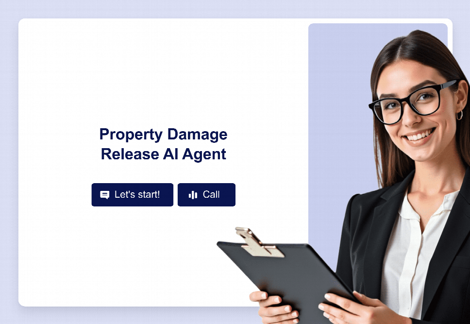 Property Damage Release AI Agent Template | Jotform
