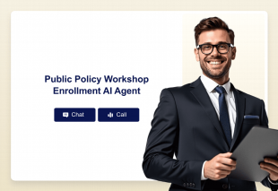 Public Policy Workshop Enrollment AI Agent Template Thumbnail