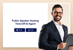 Public Speaker Hosting Time-Off AI Agent Template Thumbnail