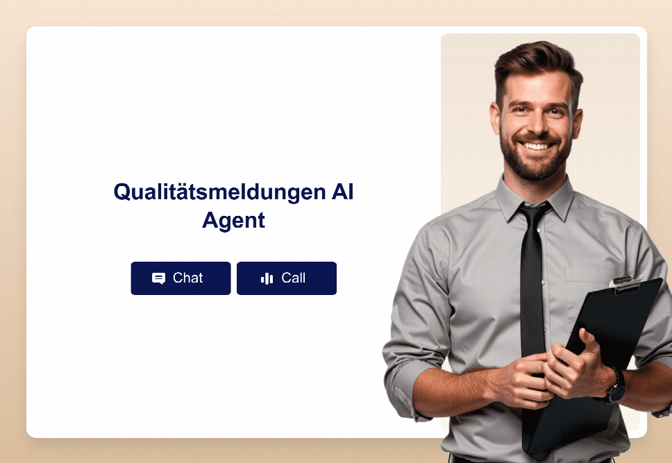 Qualitätsmeldungen AI Agent | Jotform