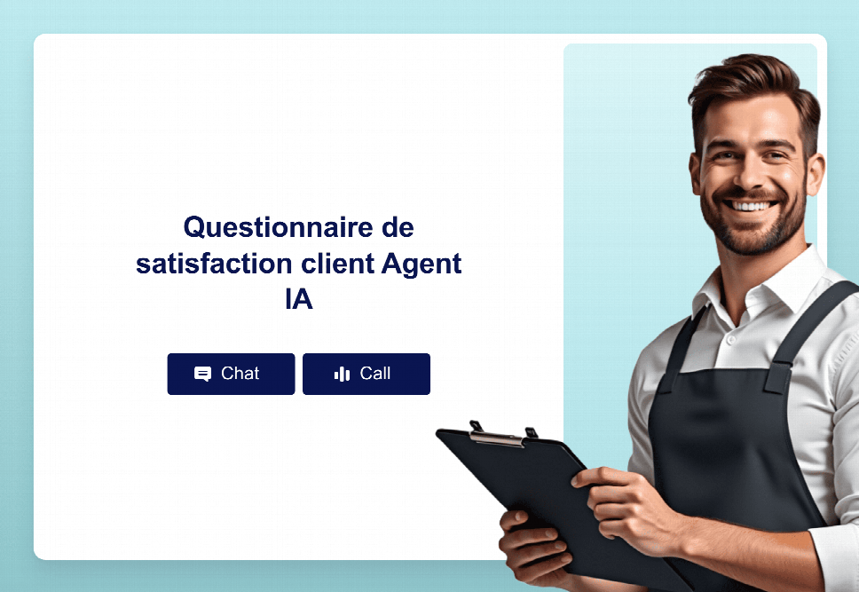 Questionnaire de satisfaction client Agent IA | Jotform
