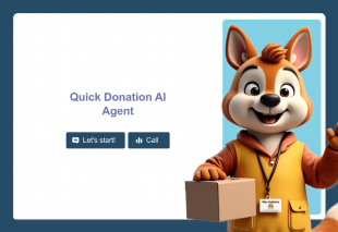 Quick Donation AI Agent Template Thumbnail