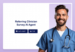 Referring Clinician Survey AI Agent Template Thumbnail