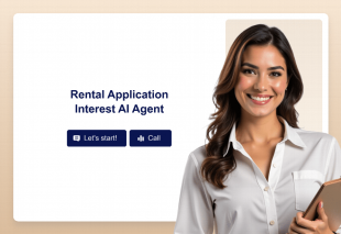 Rental Application Interest AI Agent Template Thumbnail