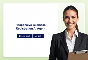 Responsive Business Registration AI Agent Template Thumbnail
