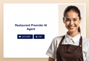Restaurant Preorder AI Agent Template Thumbnail