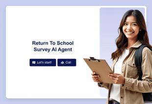 Return To School Survey AI Agent Template Thumbnail