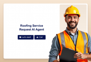 Roofing Service Request AI Agent Template Thumbnail