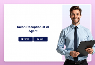 Salon Receptionist AI Agent Template Thumbnail