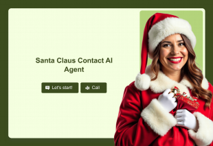 Santa Claus Contact AI Agent Template Thumbnail