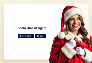 Santa Quiz AI Agent Template Thumbnail