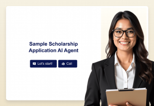 Scholarship Application AI Agent Template Thumbnail