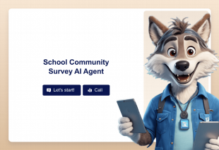 School Community Survey AI Agent Template Thumbnail