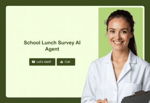 School Lunch Survey AI Agent Template Thumbnail