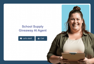 School Supply Giveaway AI Agent Template Thumbnail