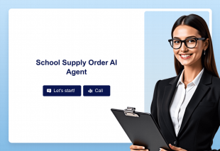 School Supply Order AI Agent Template Thumbnail
