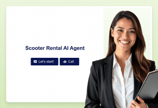 Scooter Rental AI Agent Template Thumbnail