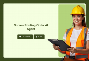 Screen Printing Order AI Agent Template Thumbnail