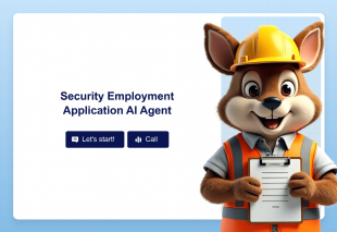 Security Employment Application AI Agent Template Thumbnail
