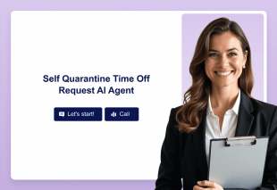 Self Quarantine Time Off Request AI Agent Template Thumbnail