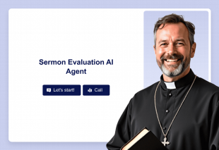 Sermon Evaluation AI Agent Template Thumbnail