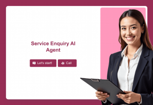 Service Enquiry AI Agent Template Thumbnail