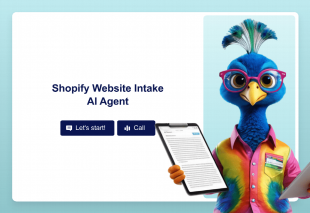 Shopify Website Intake AI Agent Template Thumbnail