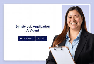 Simple Job Application AI Agent Template Thumbnail