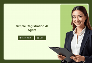 Simple Registration AI Agent Template Thumbnail