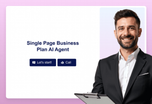 Single Page Business Plan AI Agent Template Thumbnail