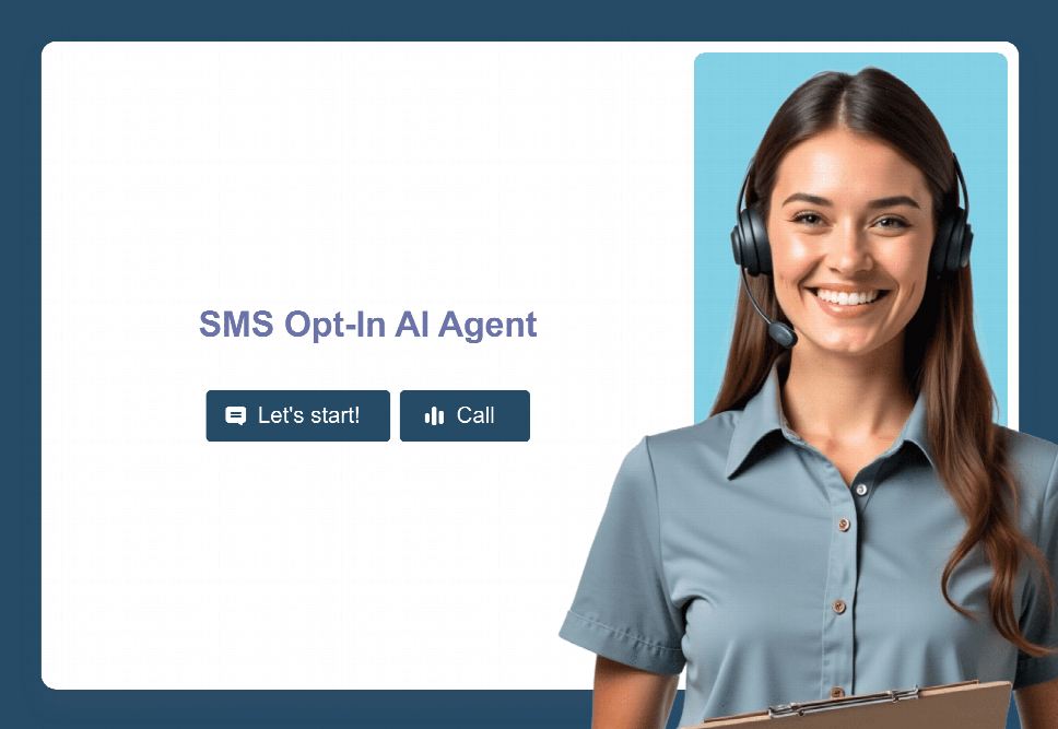 SMS Opt-In AI Agent Template | Jotform