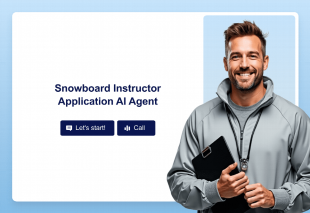 Snowboard Instructor Application AI Agent Template Thumbnail