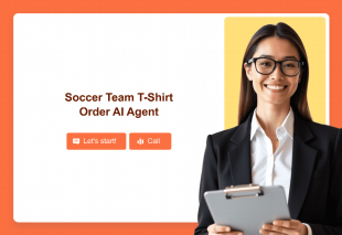 Soccer Team T-Shirt Order AI Agent Template Thumbnail