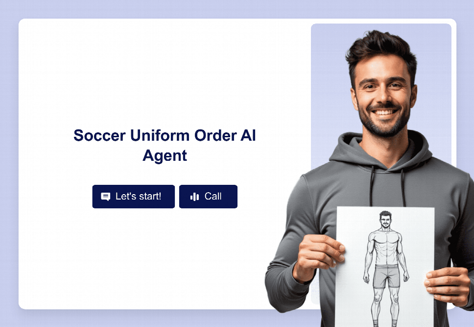 Soccer Uniform Order AI Agent Template | Jotform