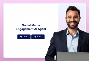 Social Media Engagement AI Agent Template Thumbnail