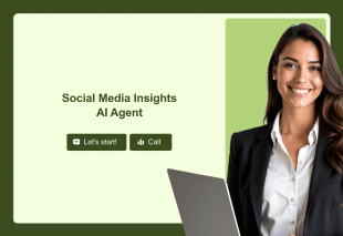 Social Media Insights AI Agent Template Thumbnail
