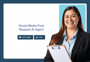 Social Media Post Request AI Agent Template Thumbnail