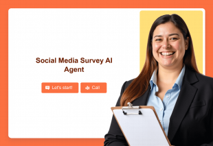 Social Media Survey AI Agent Template Thumbnail