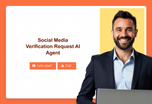 Social Media Verification Request AI Agent Template Thumbnail