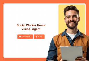 Social Worker Home Visit AI Agent Template Thumbnail