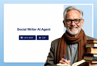 Social Writer AI Agent Template Thumbnail