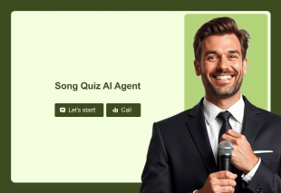 Song Quiz AI Agent Template Thumbnail