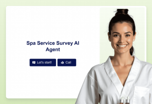 Spa Service Survey AI Agent Template Thumbnail