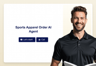 Sports Apparel Order AI Agent Template Thumbnail