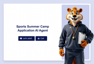 Sports Summer Camp Application AI Agent Template Thumbnail